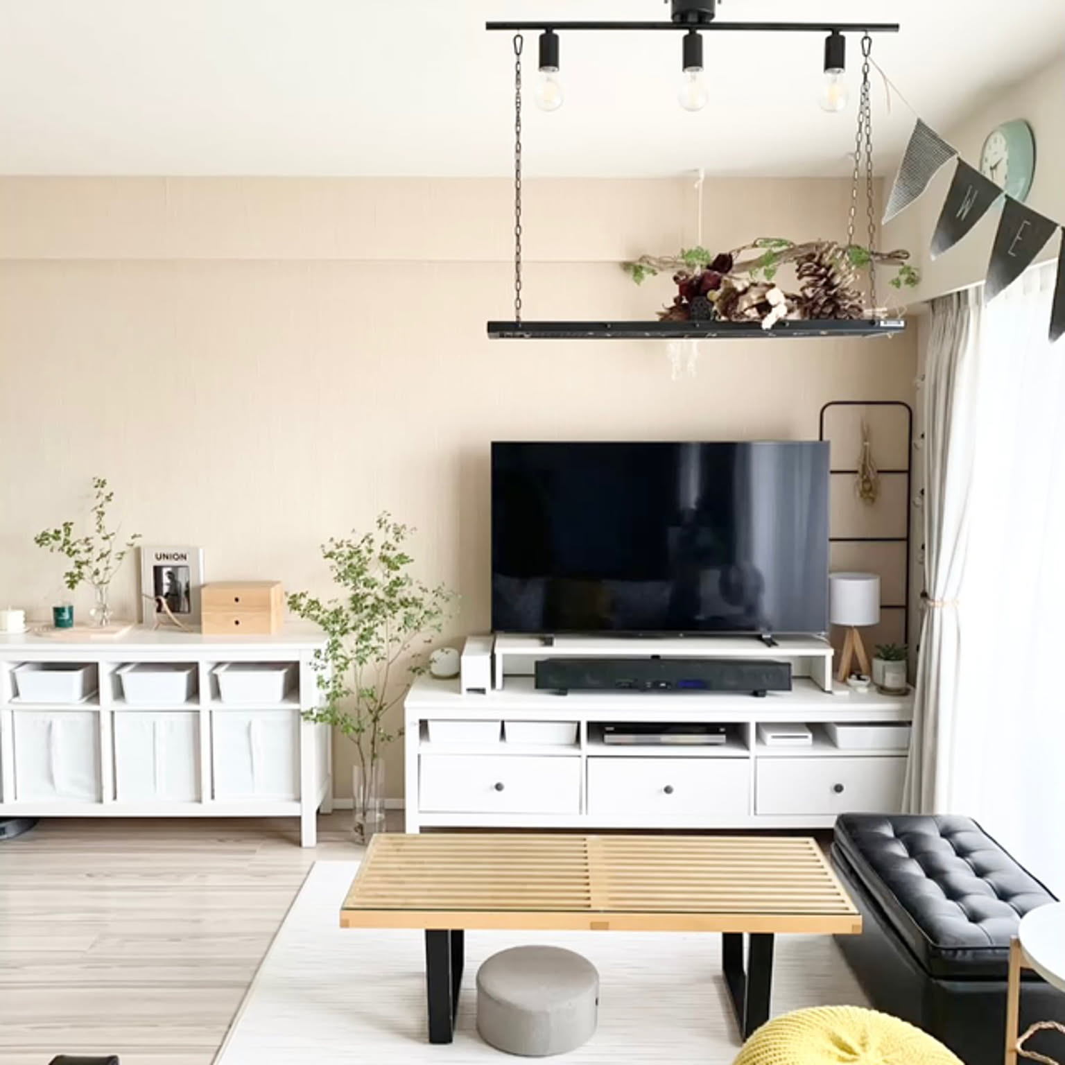 IKEA HEMNES/テレビ周りの収納/マンション暮らし/子どものいる IKEA HEMNES/テレビ周りの収納/マンション暮らし/子どものいる