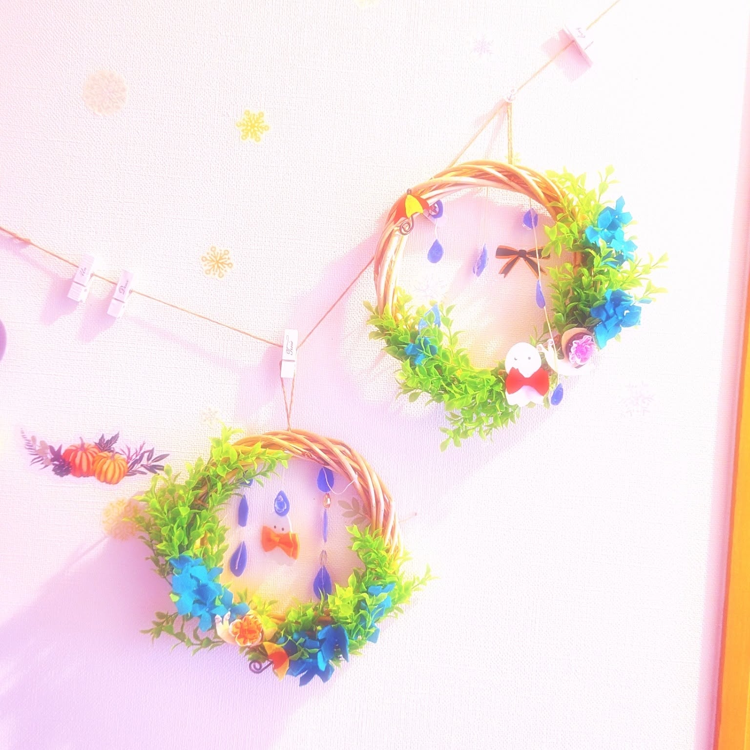 梅雨・夏リース オーダー専用ページ ハンドメイド フェルト