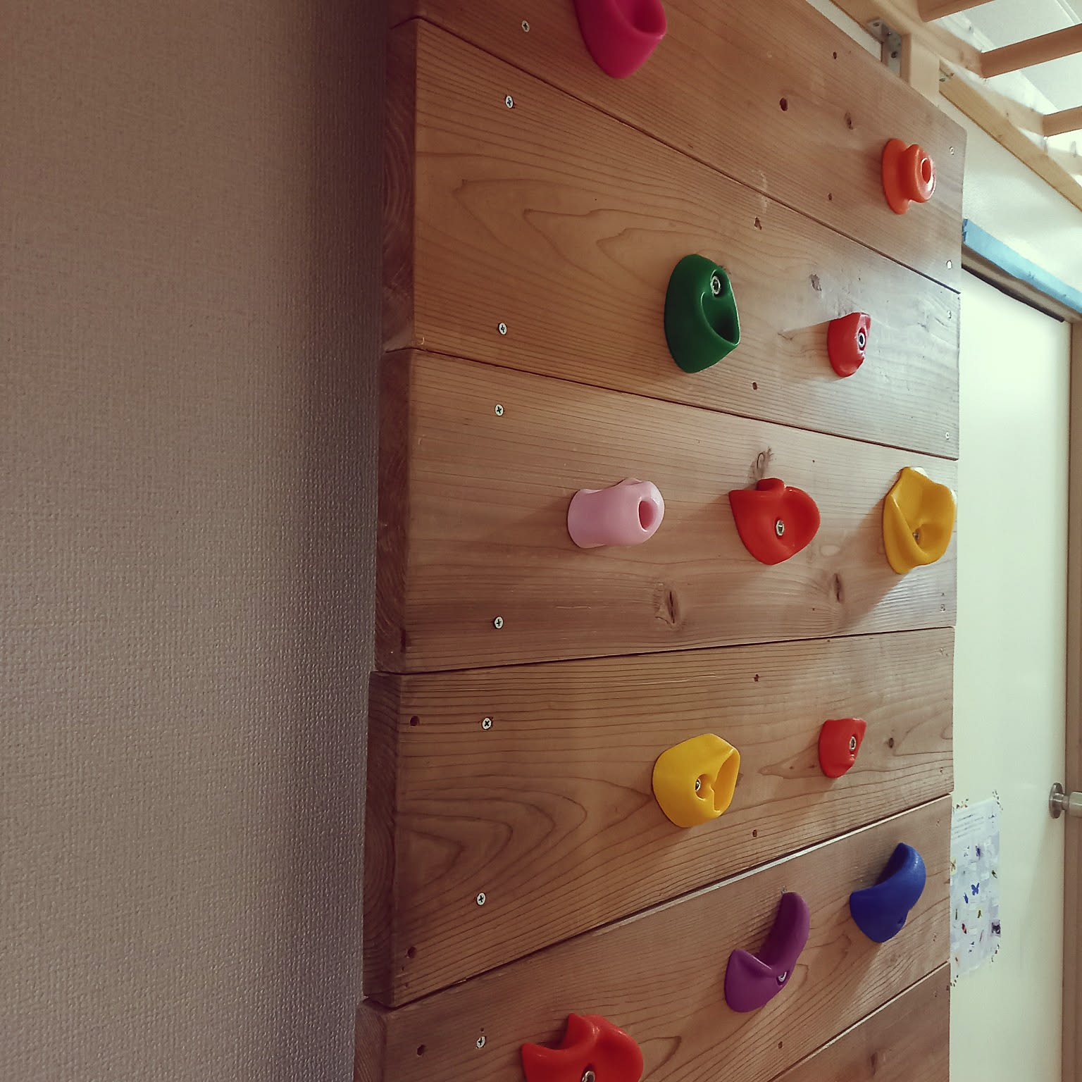 ボルダリングDIY 室内遊具のインテリア・手作りの実例