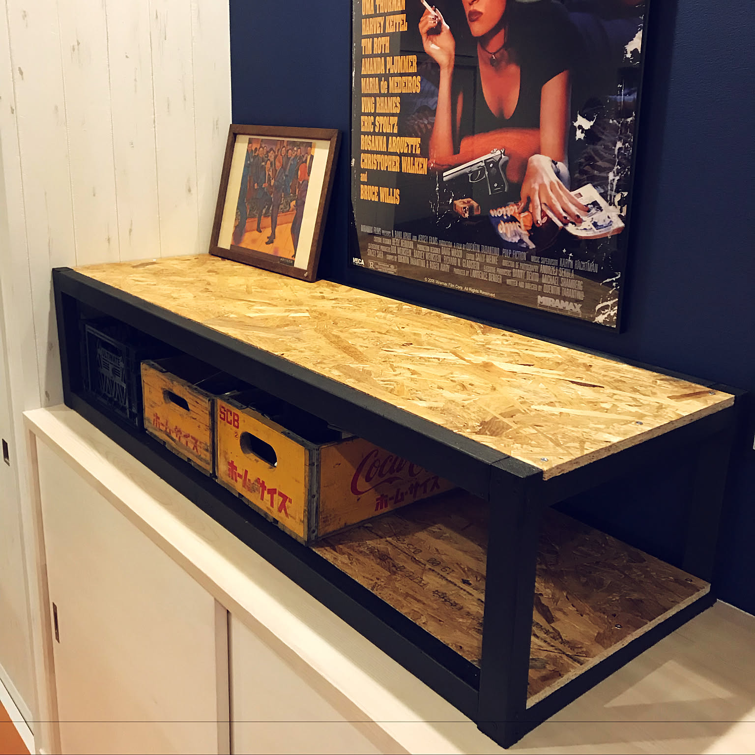 (直接引取・分解可)ステンレス OSB合板 DIY シェルフ インダストリアル 直接引取・分解可)ステンレス OSB合板 DIY シェルフ