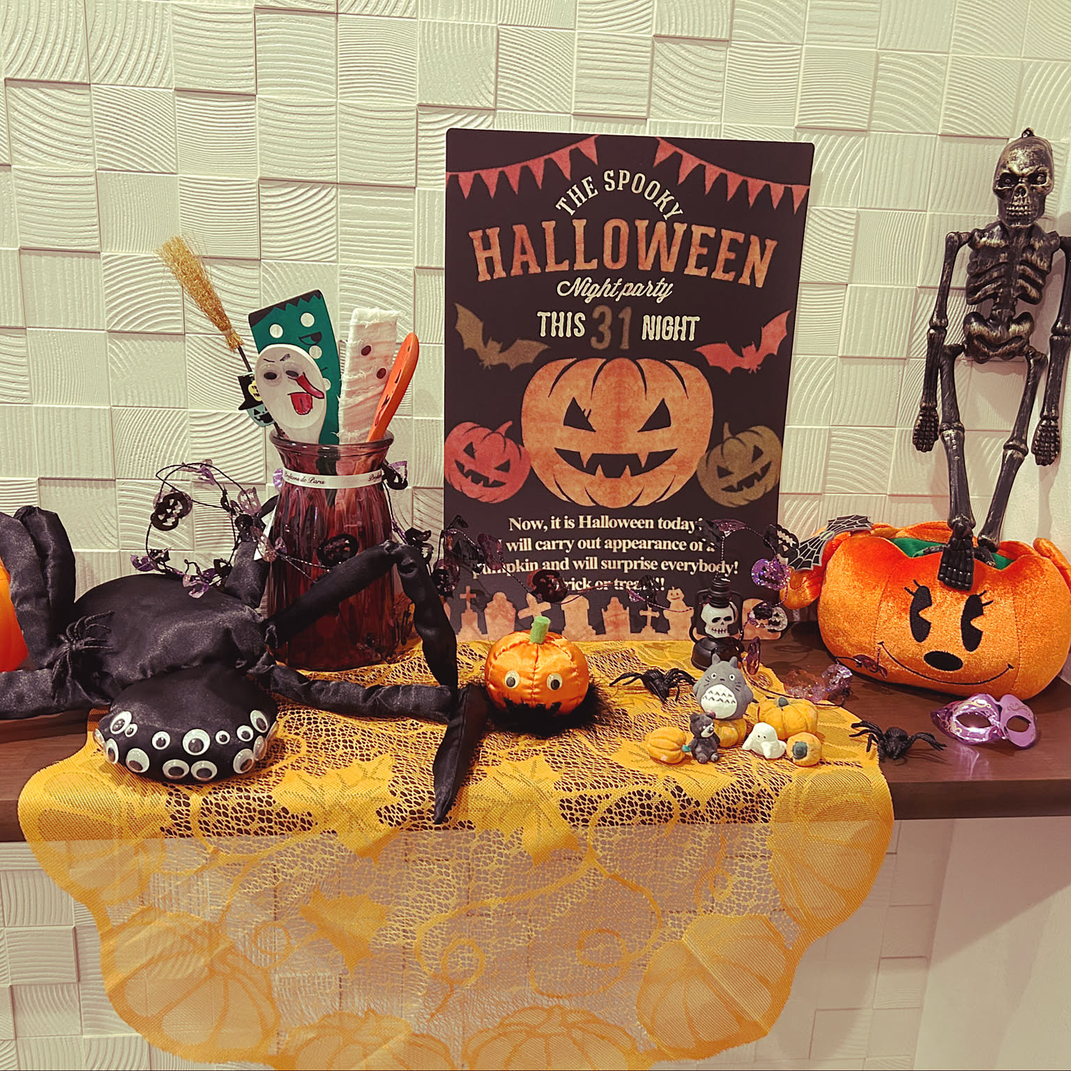 Amazon.co.jp: ハロウィン ドールハウス ミニチュア シーン