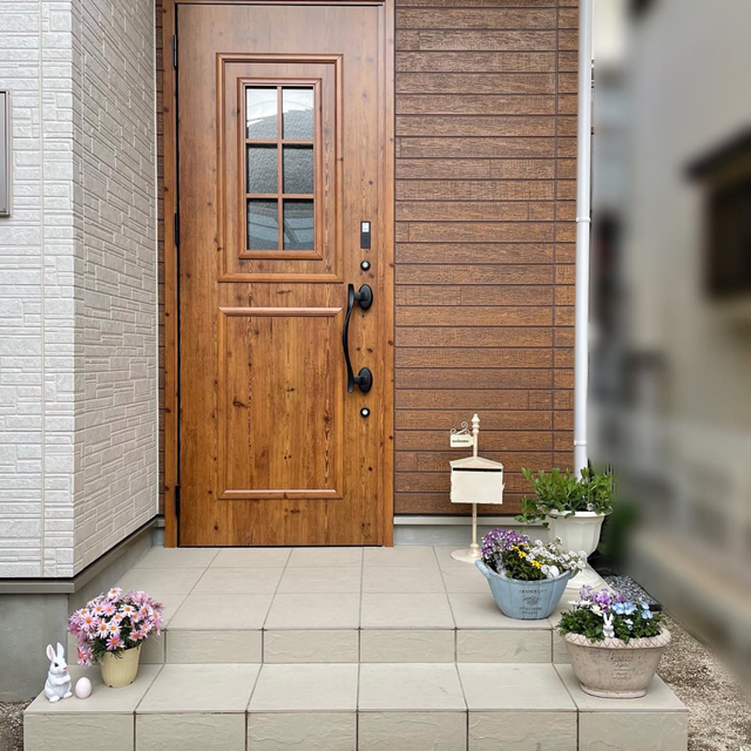 玄関/玄関前ガーデニング/ガーデニング/建売/建売住宅などの