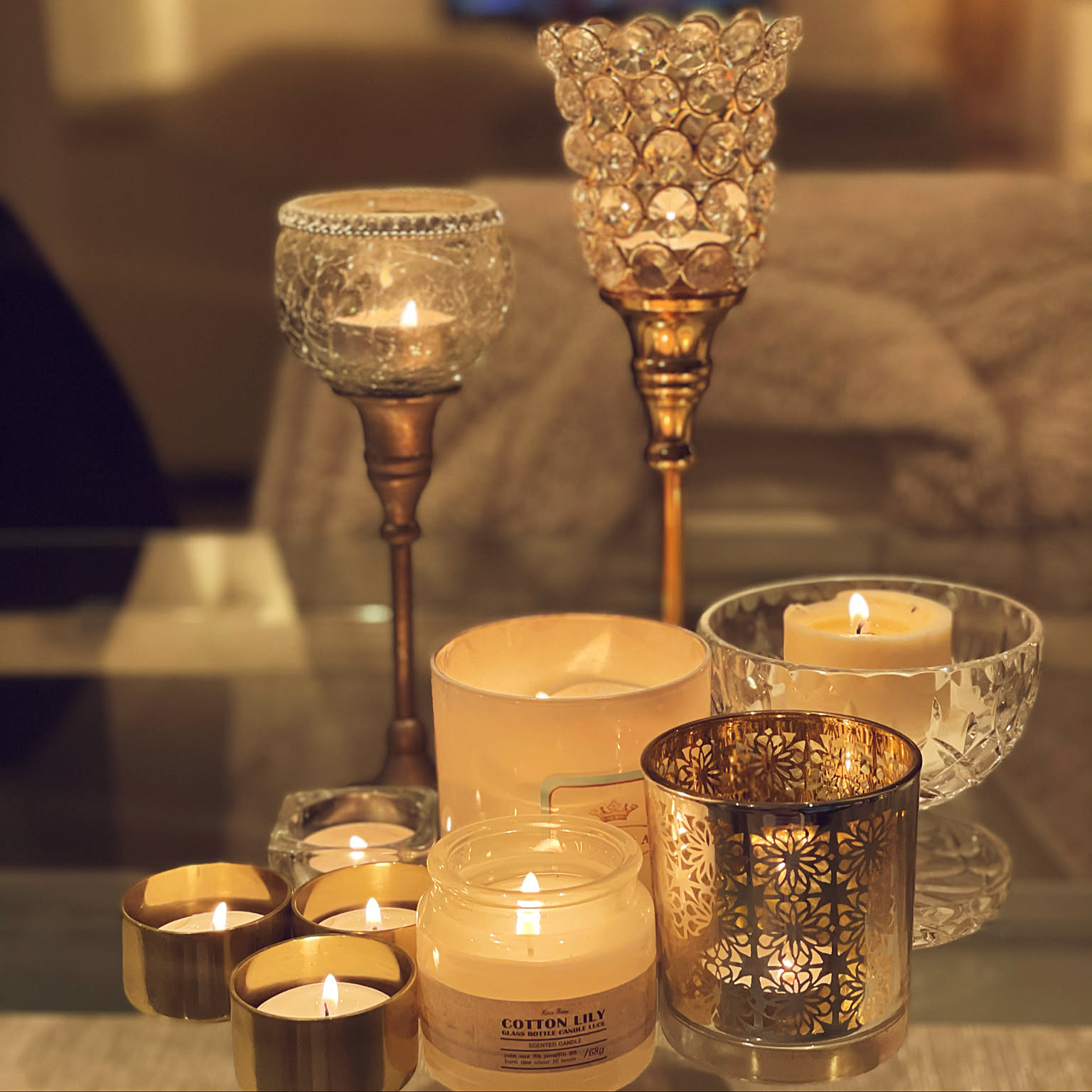 Francfranc キャンドルホルダー　2点＋LEDキャンドル付き Francfranc キャンドルホルダー2点＋LEDキャンドル付き