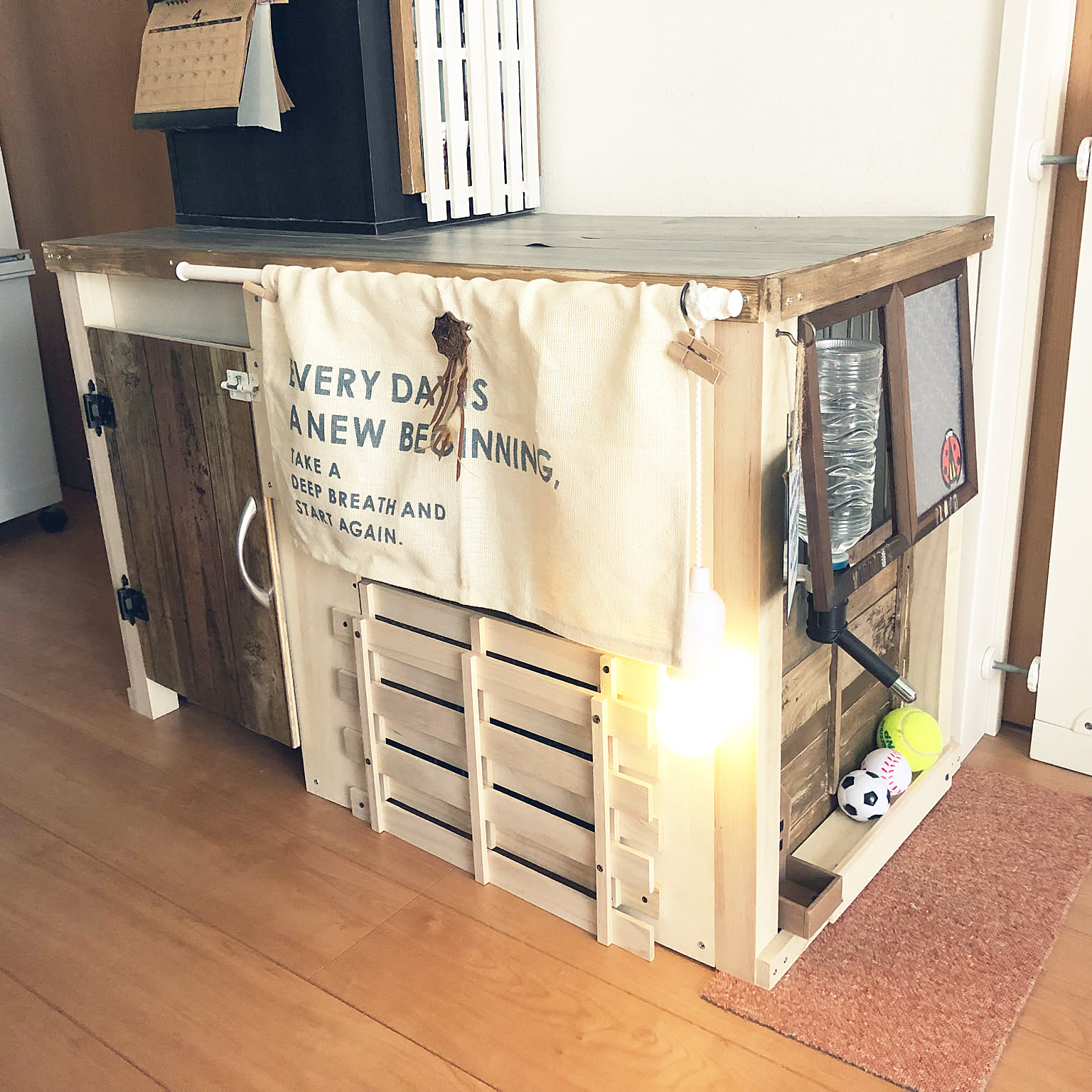 ドラム缶リメイク犬小屋