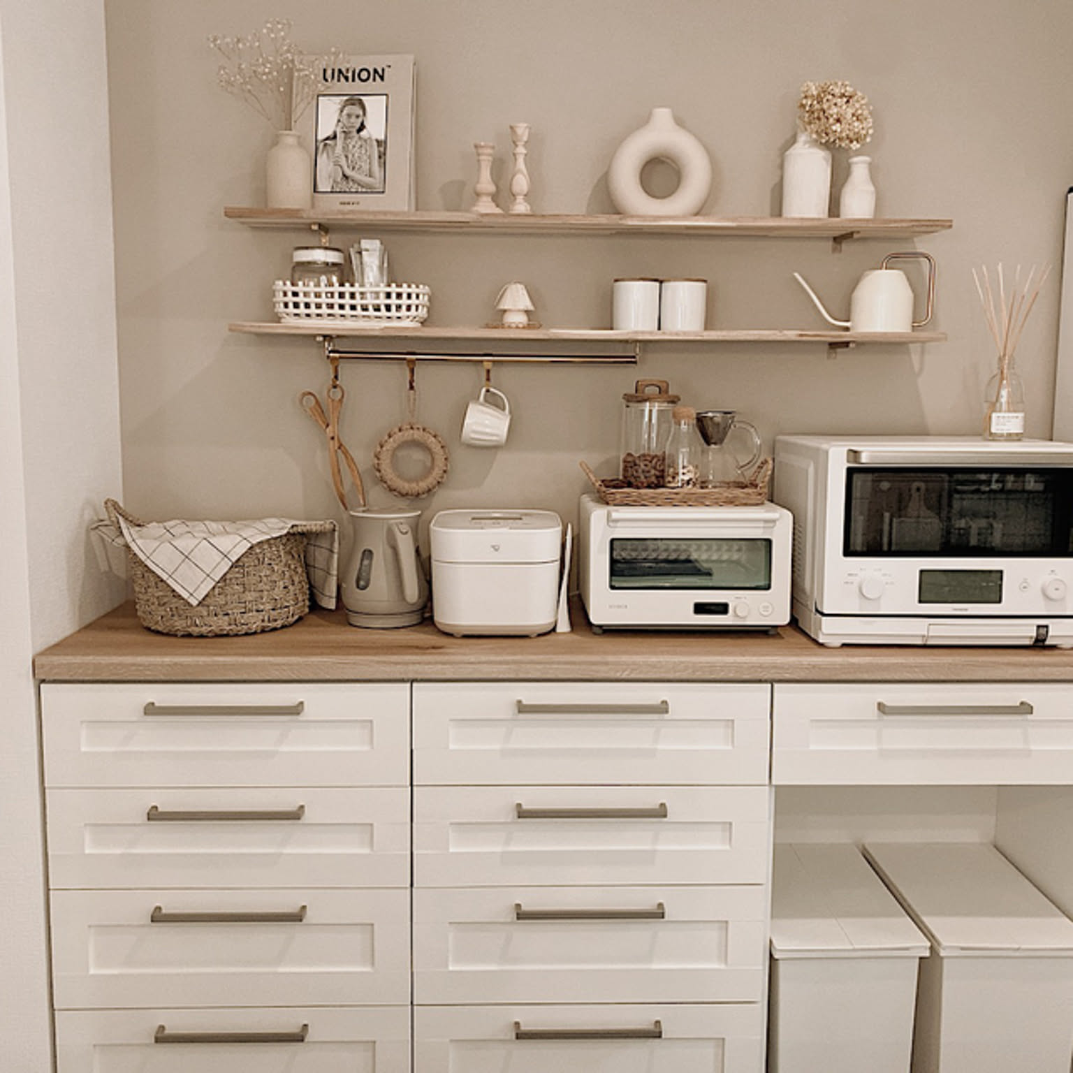 IDEE カップボード LIXIL リクシル ノクト カップボード(食器棚)○間口1800mm×奥行き450mm