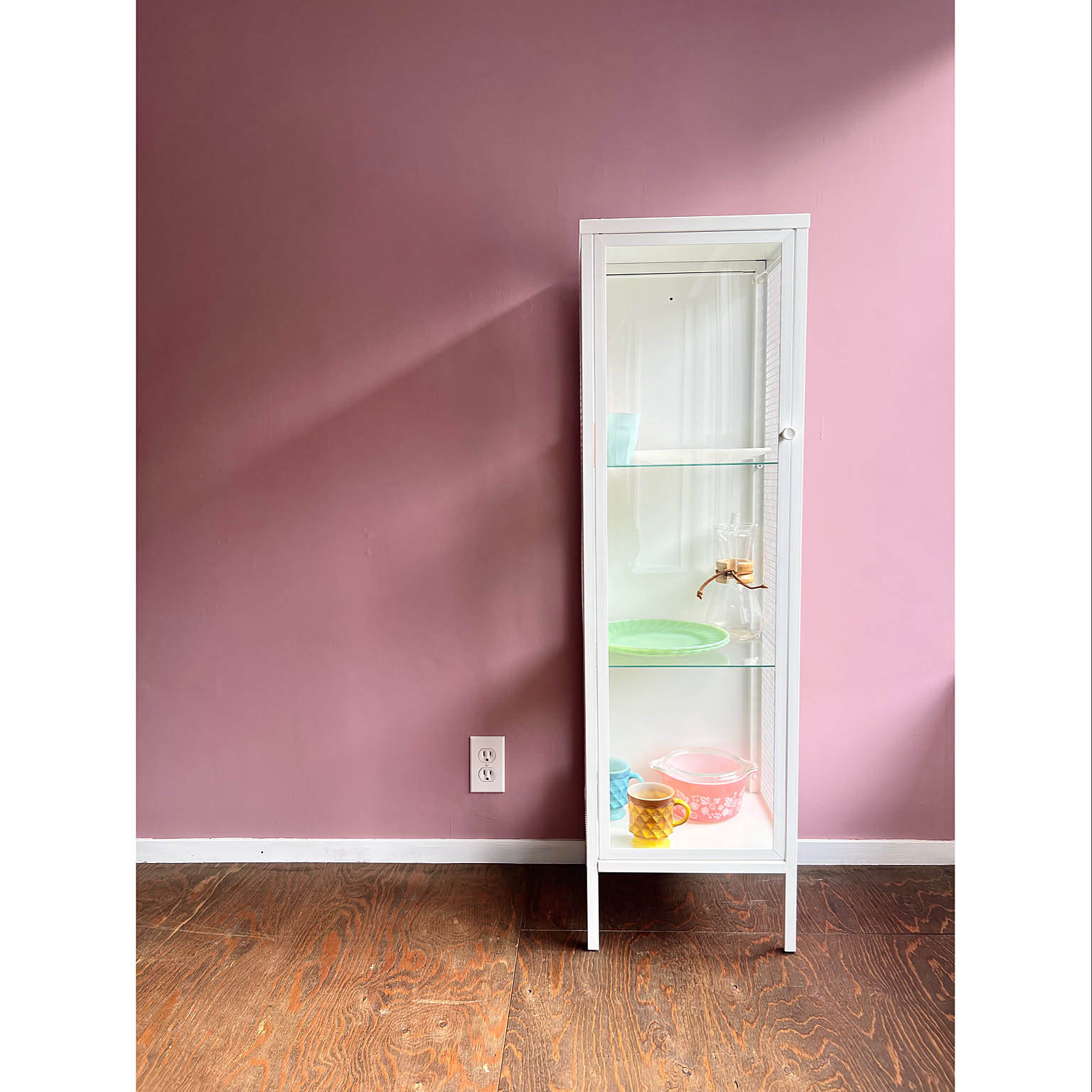 IKEA DETOLF ガラスキャビネット 2点