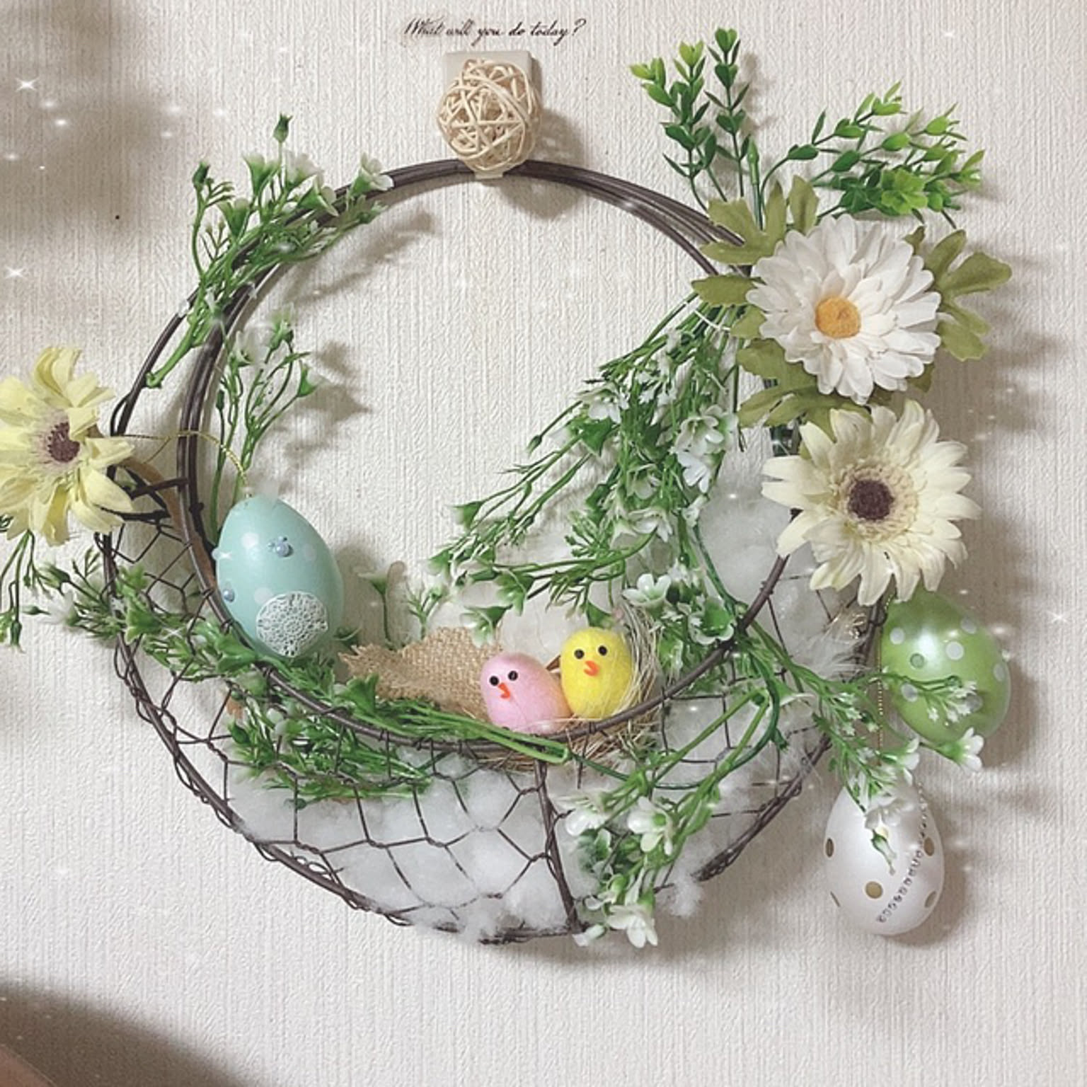 ナチュラルリース ドールハウス イースターリース ハンドメイド