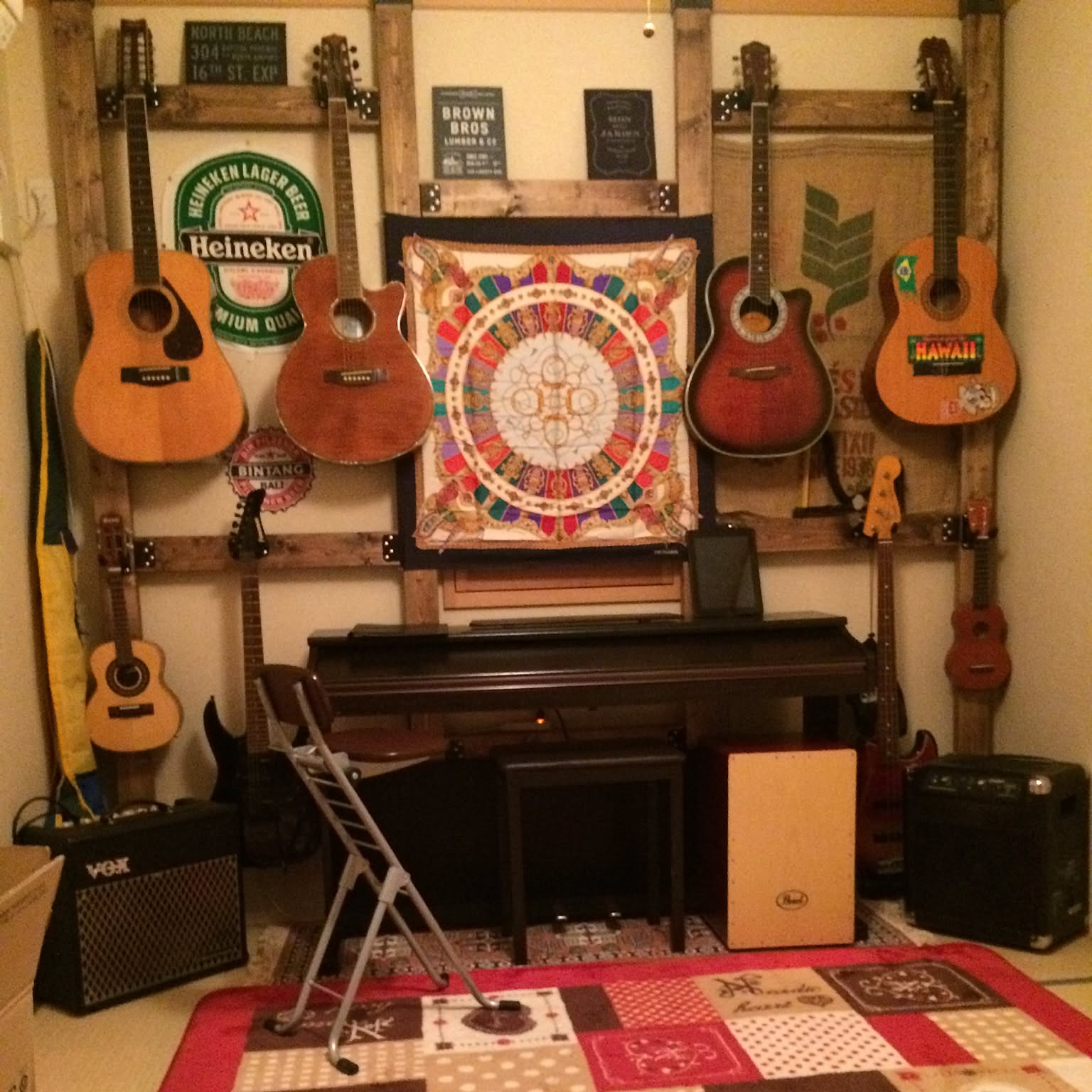 ギター部屋 音楽部屋のインテリア実例 ｜ RoomClip（ルーム