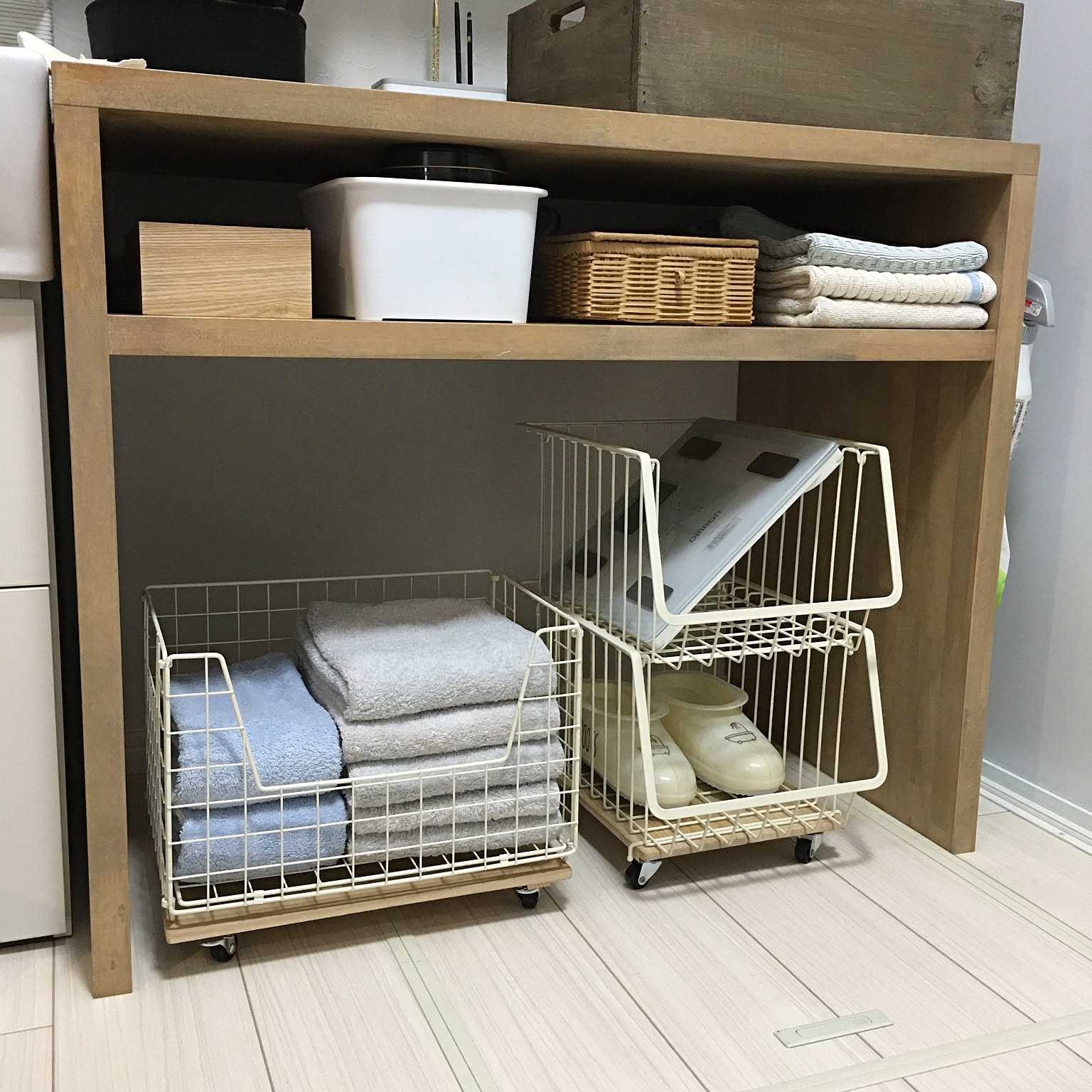 無印良品 キャスターDIYのインテリア・手作りの実例 ｜ RoomClip