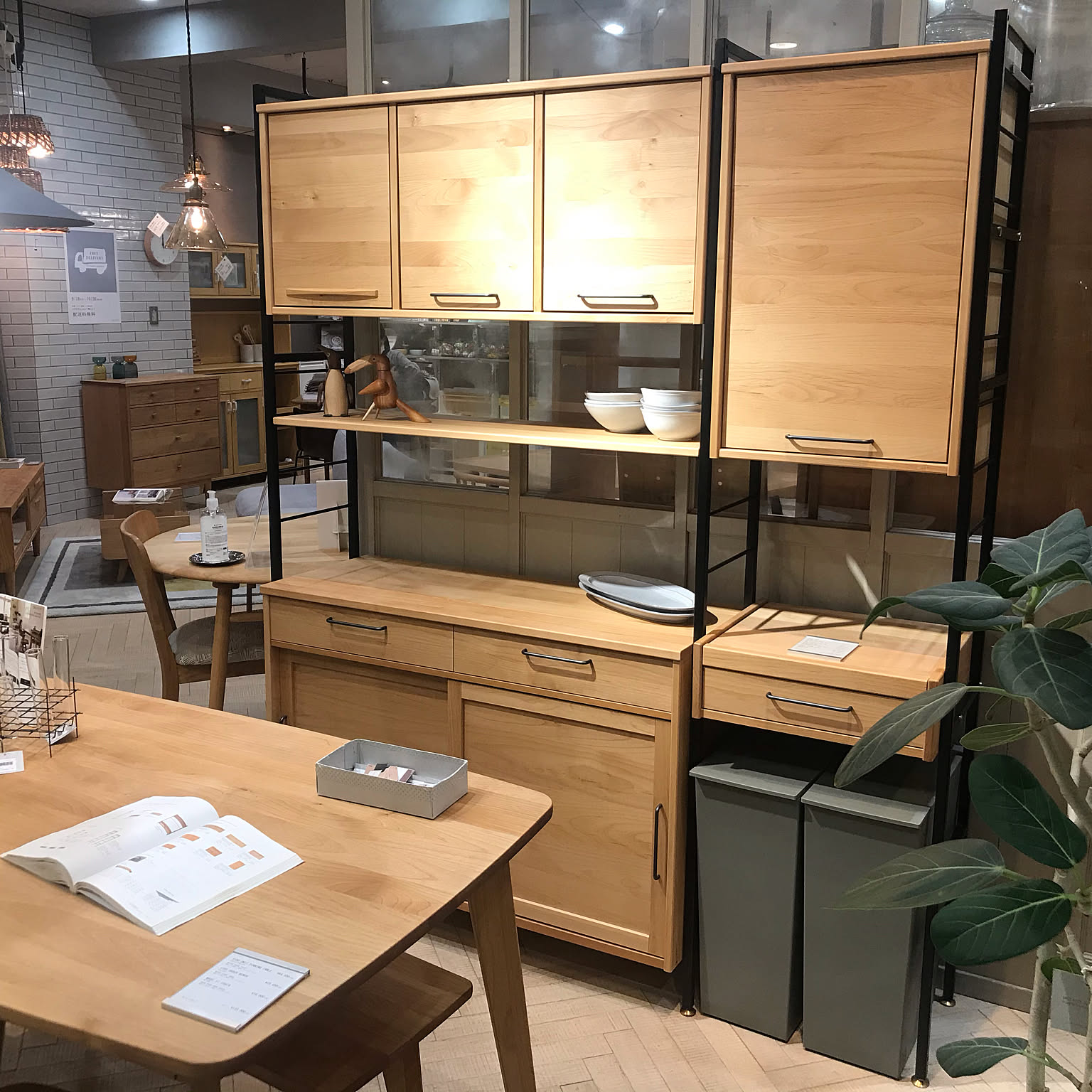 MOMO NATURAL カップボード セット モモナチュラル キッチンボードのおすすめ商品とおしゃれな実例