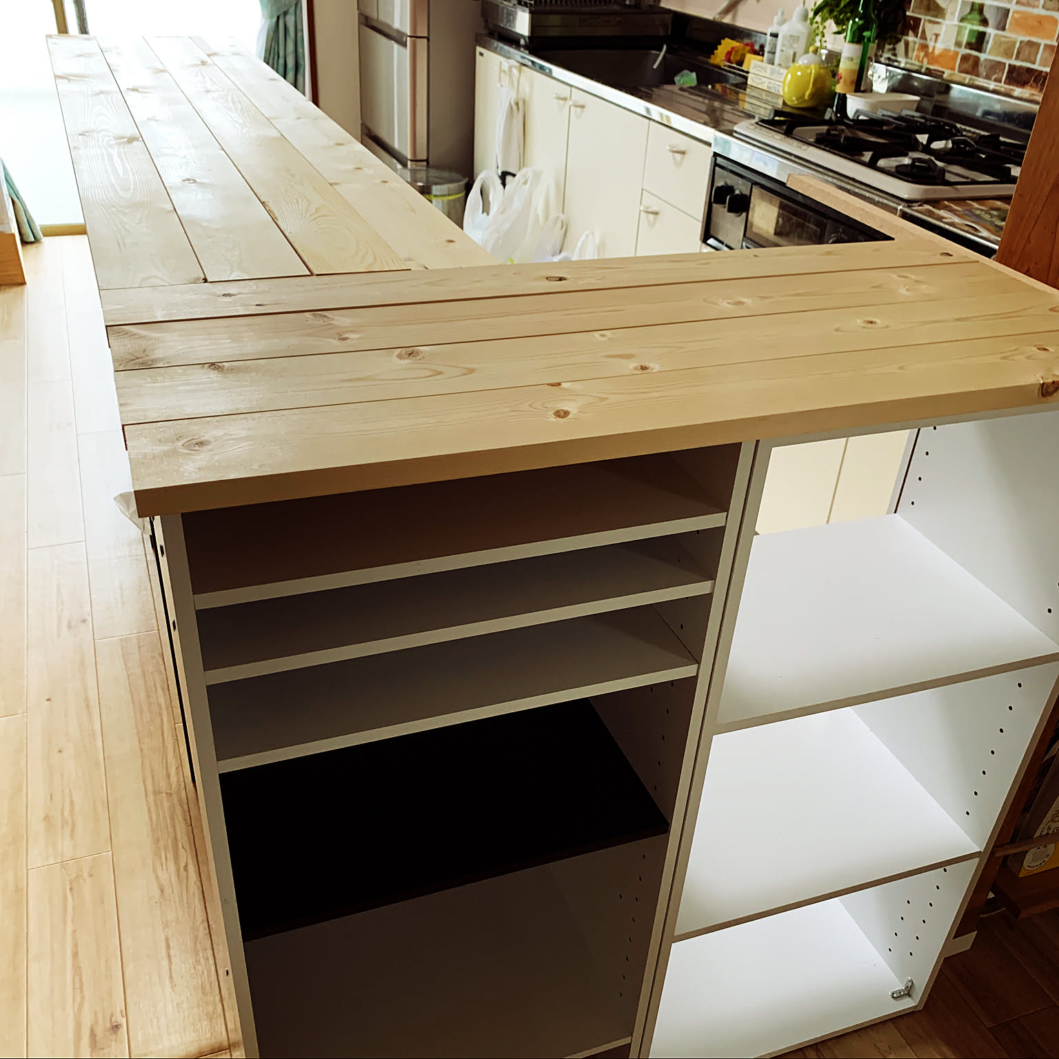 木製キッチンカウンターのおすすめ商品とおしゃれな実例 ｜ RoomClip