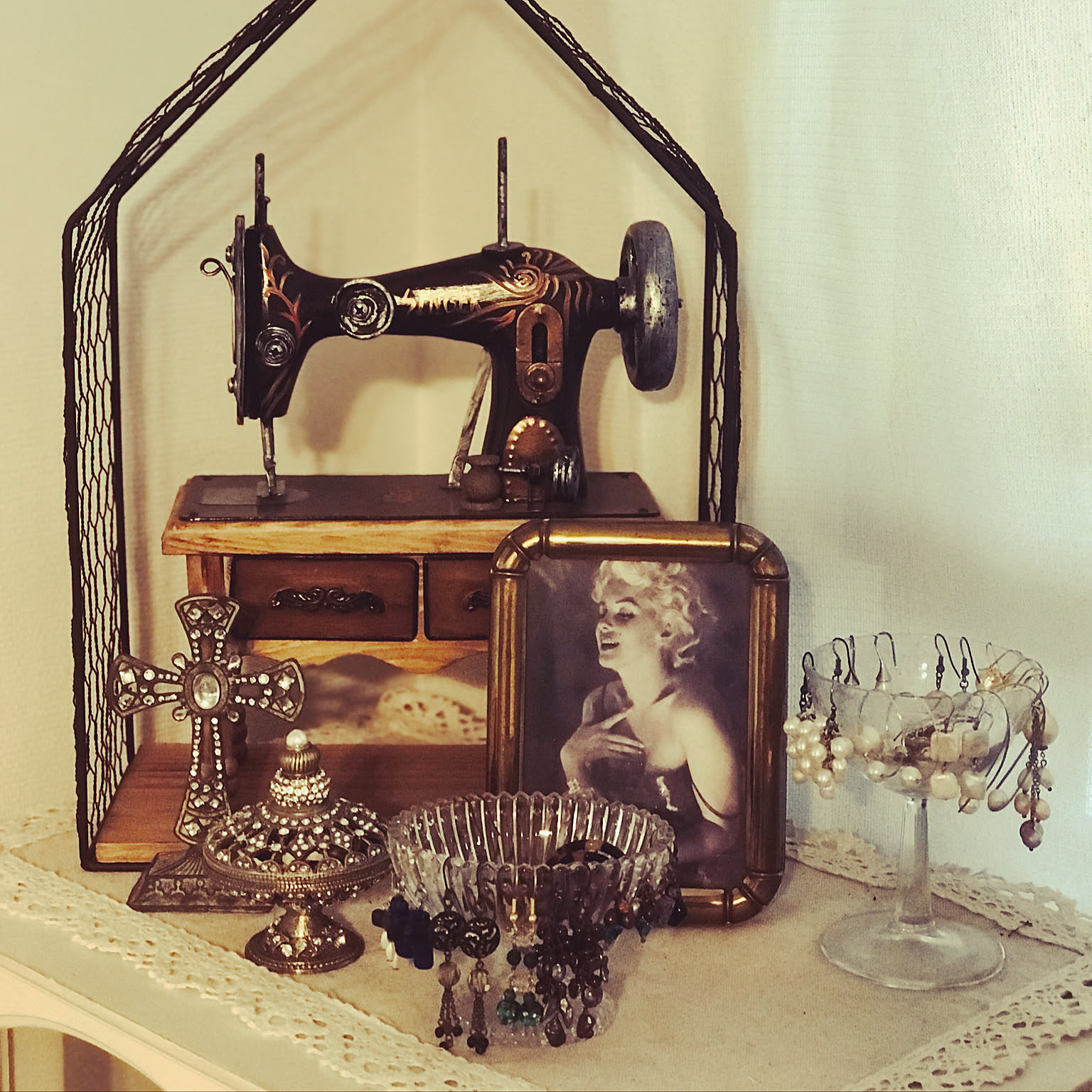 アンティーク風ミシンのインテリア実例 ｜ RoomClip（ルーム
