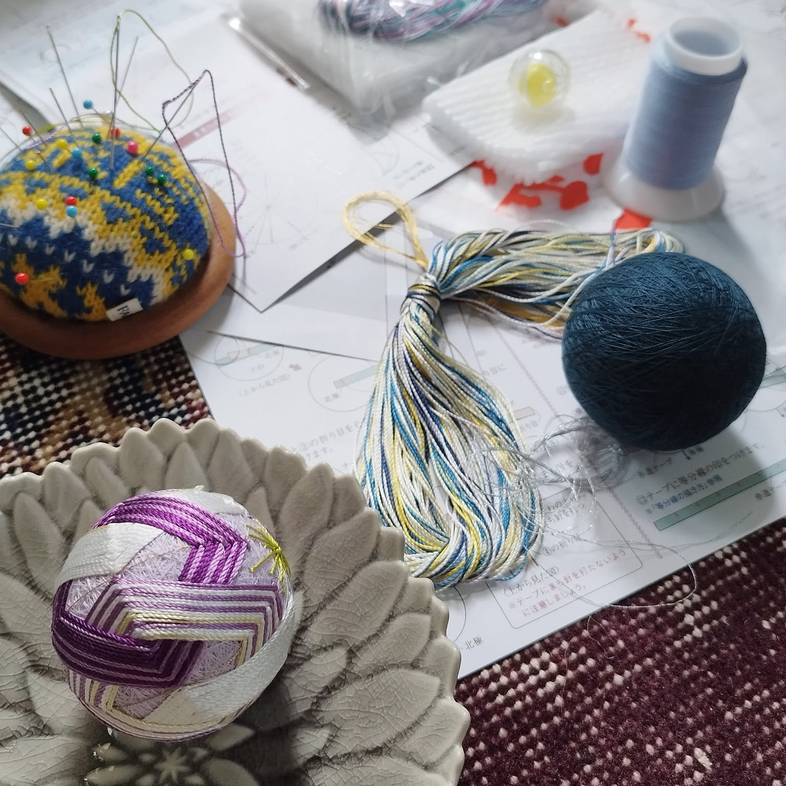 糸巻きてまり 4個セット