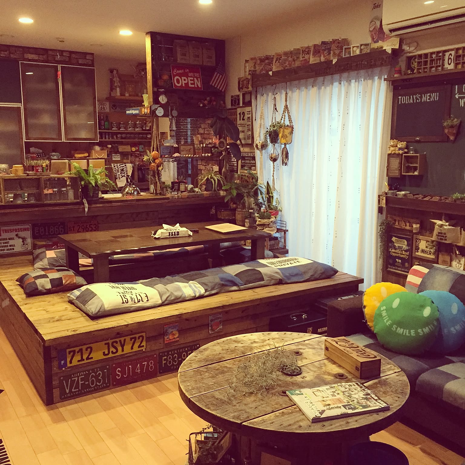 部屋全体 アメリカンビンテージのインテリア実例 ｜ RoomClip（ルーム