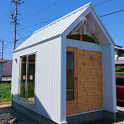 部屋全体/アトリエ/三角屋根/小屋/白い家...などのインテリア実例 - 2021-05-30 17:44:33