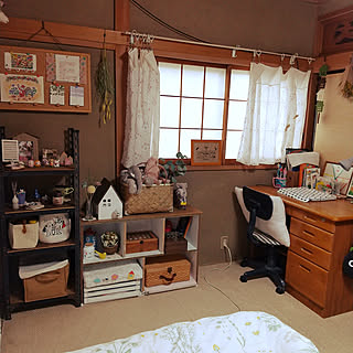 部屋全体/和室/カラーボックス/レトロ/100均...などのインテリア実例 - 2021-05-07 16:29:31