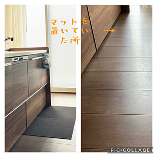 おくだけ吸着/サンコー/タイルマット/キッチンマット/IKEA...などのインテリア実例 - 2022-06-04 08:21:17