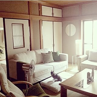 部屋全体/#座椅子 #無印 #チワワ /#北欧家具 #和室 #ミックス&マッチ/#和室 #和モダン #ZEN /#IKEA...などのインテリア実例 - 2015-01-15 18:30:01