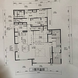 部屋全体/縦長のおうち/マイホーム計画中の方と繋がりたい/HM決定/間取り図...などのインテリア実例 - 2018-07-05 21:24:45