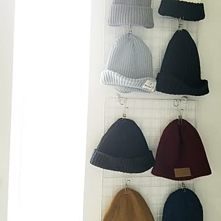 Coal 展示 店用 wall hanging rack ビーニー 収納 コール ニット帽収納