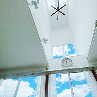 シーリングファン/窓からの眺め/夏空/青空/吹き抜けからの眺め...などのインテリア実例 - 2020-08-10 11:55:02