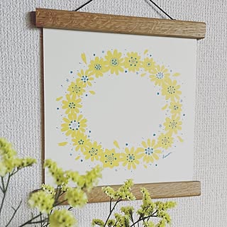 雑貨屋さん/雑貨/花の絵のある暮らし/花の絵画/花の絵...などのインテリア実例 - 2023-08-09 21:00:30