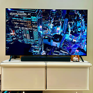 55型テレビ/55インチTV/55インチテレビ/買ってよかったもの/造作テレビ棚...などのインテリア実例 - 2023-03-04 09:59:21