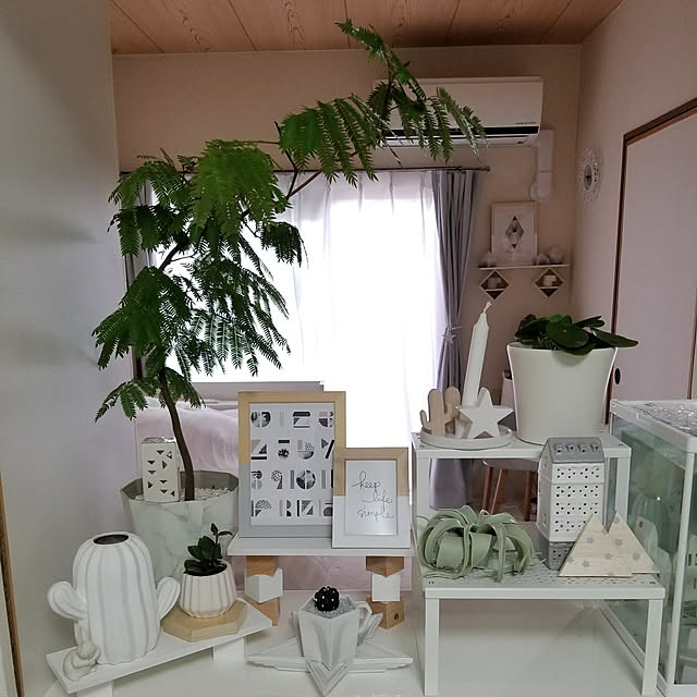 観葉植物/ペイント/ハンドメイド雑貨/賃貸/北欧インテリア...などのインテリア実例 - 2018-03-29 20:15:05