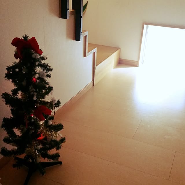 玄関/入り口/クリスマスツリー/Xmas準備✨/LED/賃貸...などのインテリア実例 - 2015-10-24 14:04:32