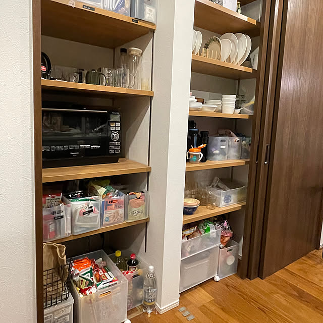 食材ストック/キッチン収納/キッチン背面収納/可動棚/南海プライウッド...などのインテリア実例 - 2023-04-27 08:28:05