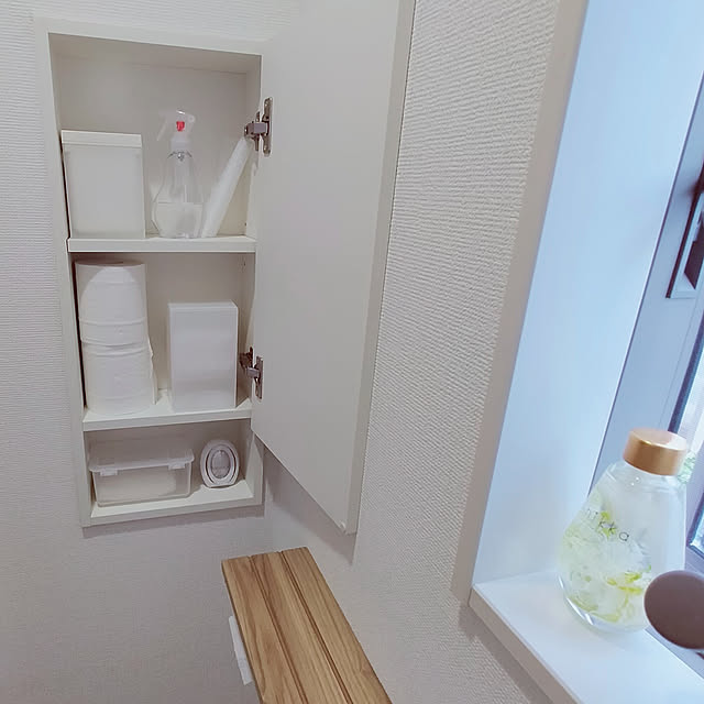 バス/トイレ/トイレインテリア/トイレ/トイレ用品/収納棚...などのインテリア実例 - 2021-04-25 08:29:57