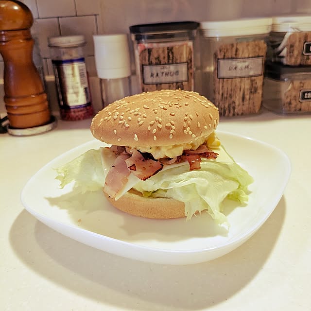 キッチン/わたしの休日のすごし方/どうしてもカブル休み/お昼ご飯/ハンバーガー...などのインテリア実例 - 2025-05-08 16:32:02