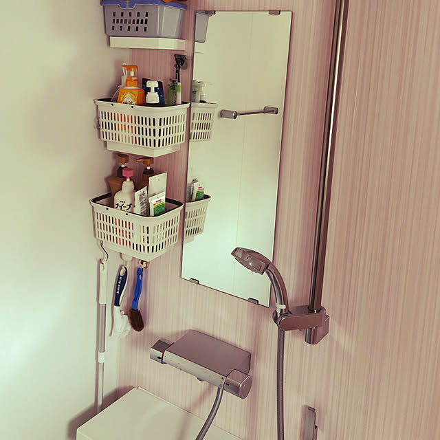 バス/トイレ/100均/子供がいる暮らし/シンプルな暮らしに憧れる/狭いけど諦めない！...などのインテリア実例 - 2018-12-07 20:51:22
