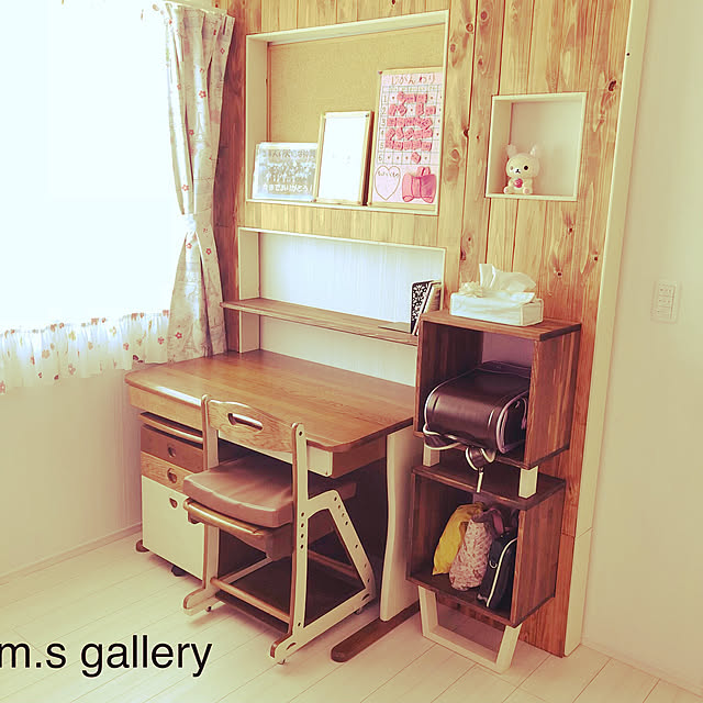 机/子供部屋&キッズスペース/カフェ風/ハンドメイド/DIY...などのインテリア実例 - 2018-05-25 14:49:31