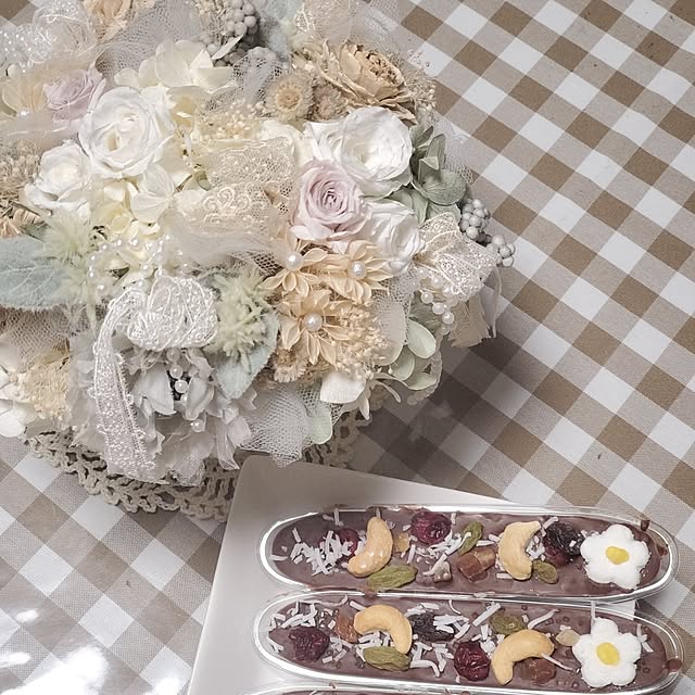 ベッド周り/花のある暮らし/ドライフラワー/フラワーアレンジメント/お花のある暮らし...などのインテリア実例 - 2025-03-03 23:27:11