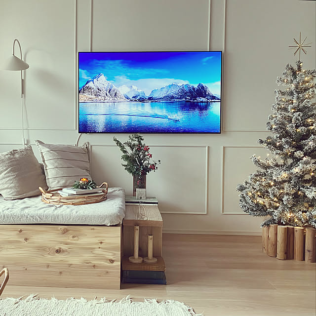 かんたん壁掛け/ウォールフィットテレビ/くらしスタイルシリーズ/ウェルビーイング/壁掛けテレビ...などのインテリア実例 - 2022-12-01 10:14:34