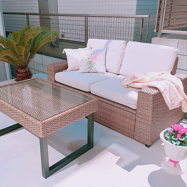 IKEA屋外ソファ エップラロー 一人掛け×2、スツール、座面 IKEA屋外ソファ エップラロー 一人掛け×2、スツール、座面
