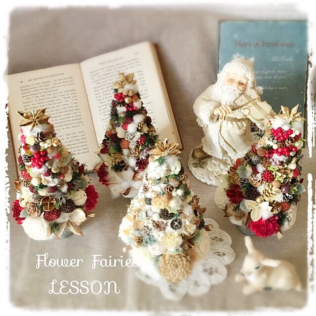 机/クリスマスツリー/ドライフラワー/ナチュラル/木の実...などのインテリア実例 - 2016-12-25 09:21:21