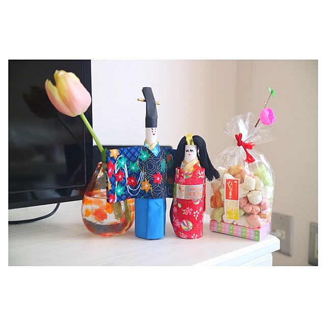 部屋全体/チューリップ/ひな祭り/一人暮らし/花のある暮らし...などのインテリア実例 - 2017-02-20 20:51:58