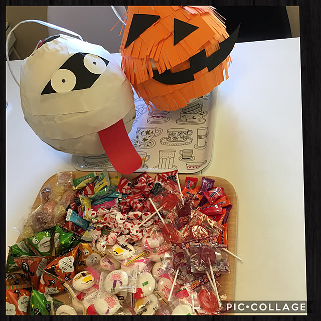 壁/天井/ピニャータ/ハロウィン/ダイソー/100均のインテリア実例 - 2018-10-25 21:48:21