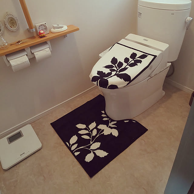 Aamiの-フォレージ トイレ2点セット（普通・洗浄暖房 兼用タイプ） トイレマットとフタカバーのセット あす楽の家具・インテリア写真