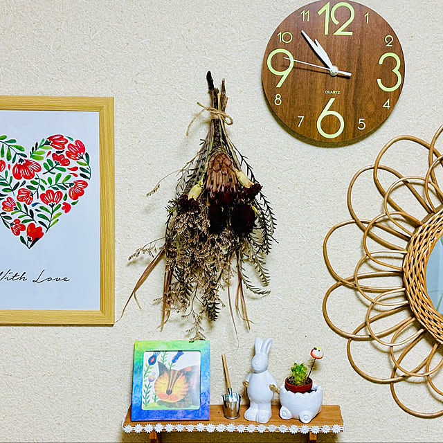 壁/天井/ドライフラワー/お気に入り☻/コメントお気遣いなく♡/いいね！いつもありがとう(o^^o)...などのインテリア実例 - 2024-09-20 18:43:25