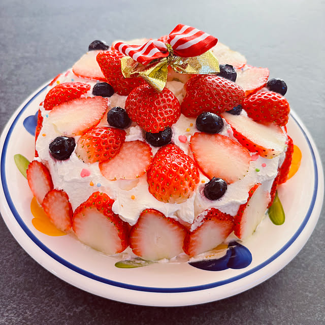 キッチン/クリスマスケーキ手作り/クリスマス/皆さんとの出逢いに感謝♡/中庭のある家...などのインテリア実例 - 2024-12-24 21:10:30
