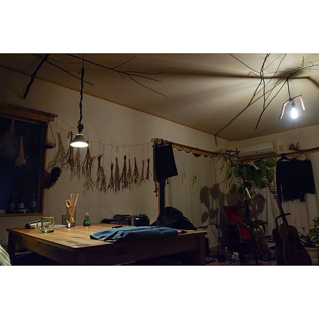 ペンダントライト/観葉植物/fireking/ドライフラワー/スワッグ...などのインテリア実例 - 2018-11-22 00:50:12
