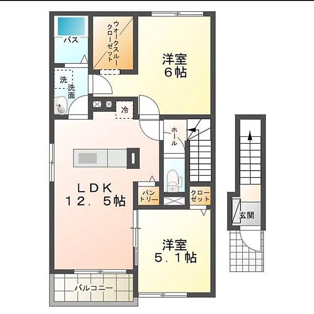 部屋全体/間取り/大東建託　賃貸　2LDKのインテリア実例 - 2017-06-09 21:44:36