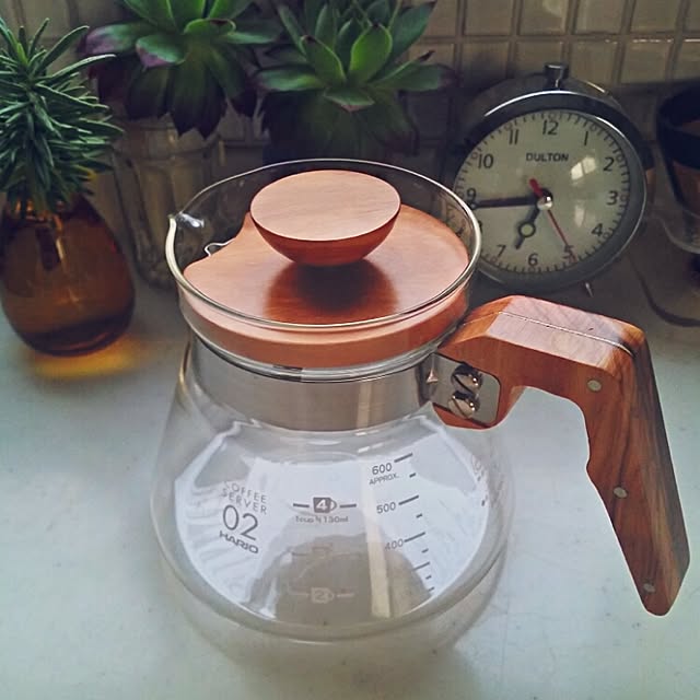 arutanmamの-送料無料！HARIO(ハリオ)　コーヒーサーバー600　オリーブウッド　VCWN-60-OV■天然木のコーヒーサーバー 耐熱ガラス インテリア おしゃれの家具・インテリア写真