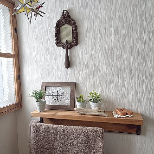 バス/トイレ/アイアン雑貨/100均フェイスグリーン/トイレのインテリア/ワイヤークラフト...などのインテリア実例 - 2025-03-14 20:18:10