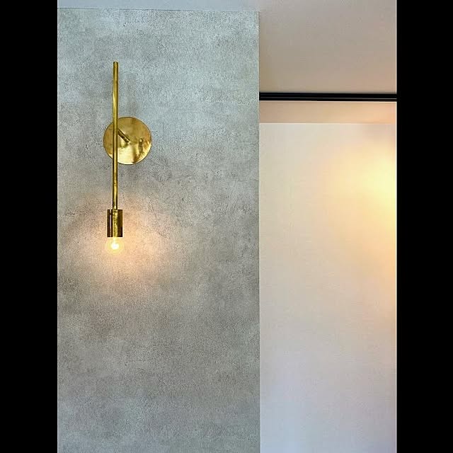 アールプラスハウス/高気密高断熱工務店と建てる家/真鍮ライト/ブラケット照明/アクセントクロスグレー...などのインテリア実例 - 2021-08-24 13:26:58