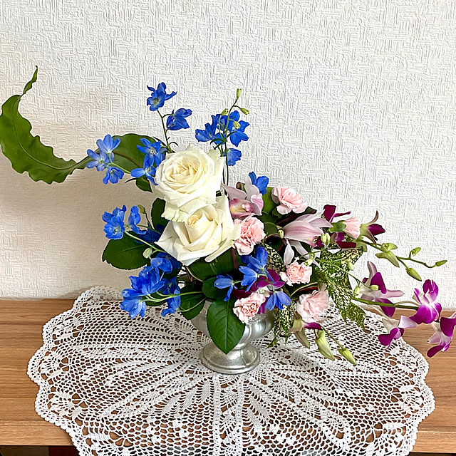 棚/タニワタリ/デンファレ/デルフィニュウム/ナチュラルクラシカル...などのインテリア実例 - 2025-05-28 17:03:08