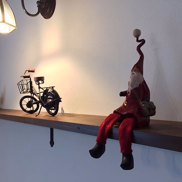 棚/クリスマス/クリスマスディスプレイ/サンタクロース/リビング...などのインテリア実例 - 2015-11-08 07:58:32